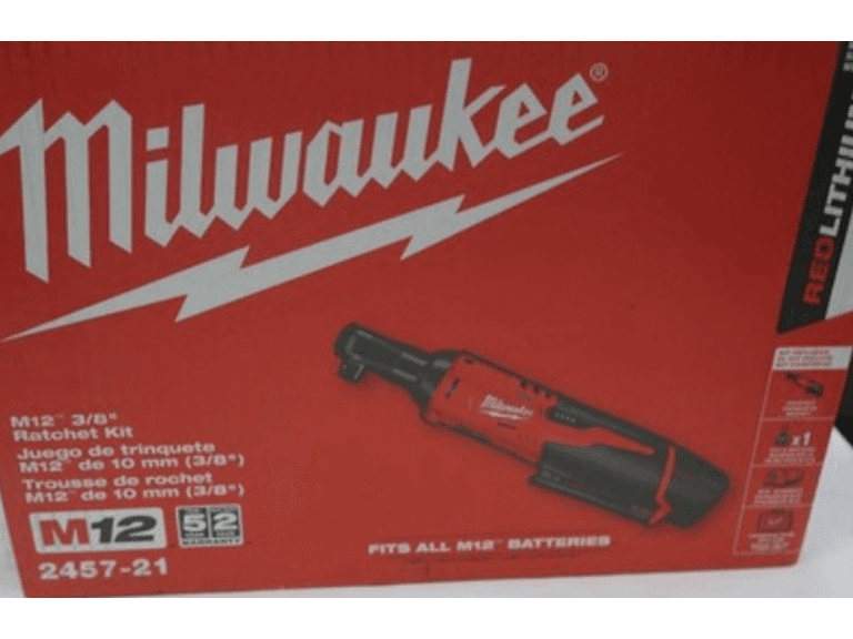 Milwaukee 2457-21 3/8-in Cordless M12 Ratchet Kit