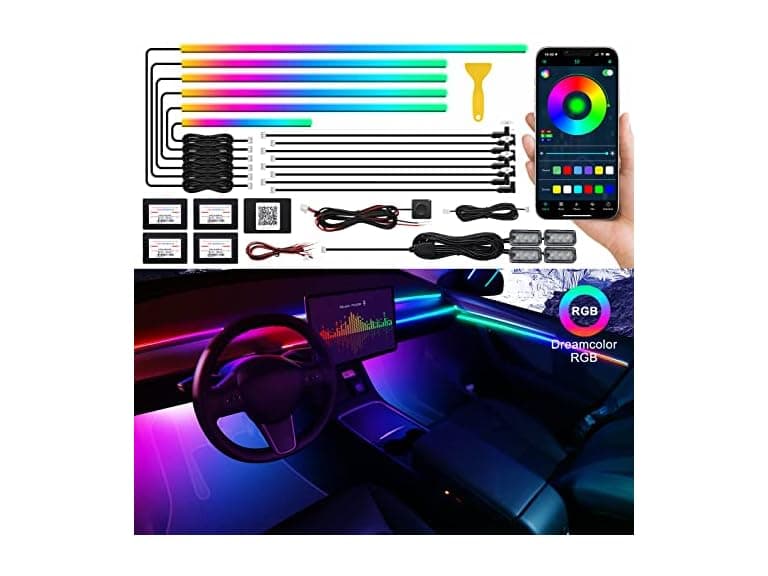 RGB Car Interior LED Strip Lights