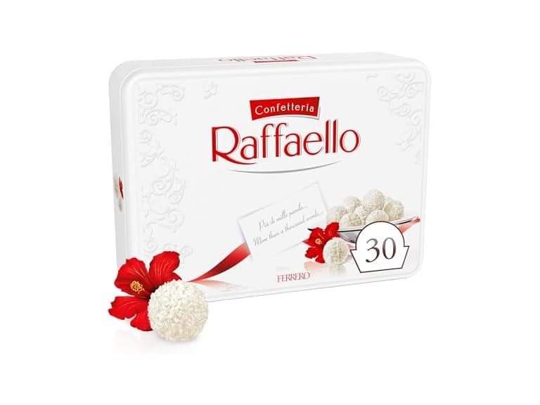 Raffaello Coconut Almond Pralines Tin 30ct