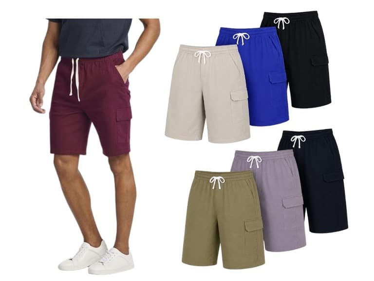 RE (6PK) Men's Cotton Cargo Shorts