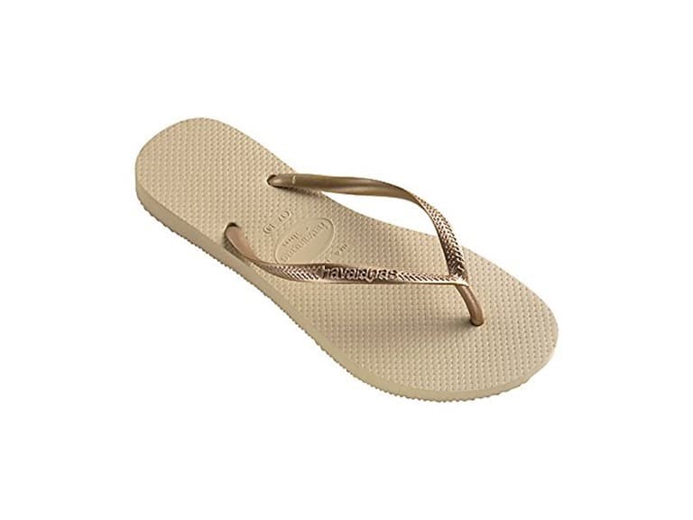 Havaianas Women's Flip Flop Sandals, Gold, 7
