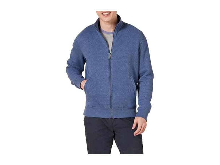AE Mens Fleece ZipUp MockNeck Sweatshirt