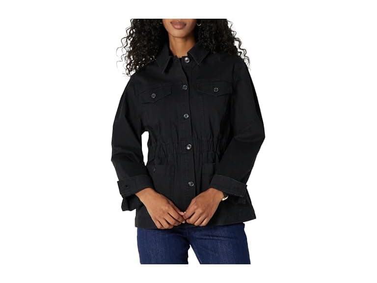 AE Womens RelaxedFit DroppedShoulder Twill Jkt