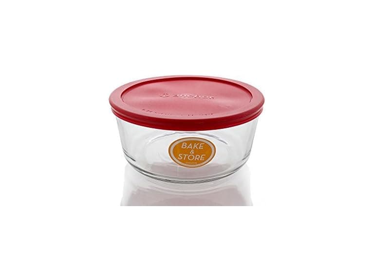 Anchor Hocking Food Storage CLR/RED 7CP