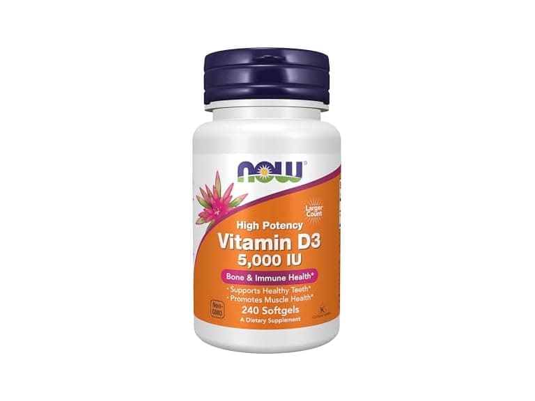 NOW Foods Vitamin D3 5000 IU 240 Softgels