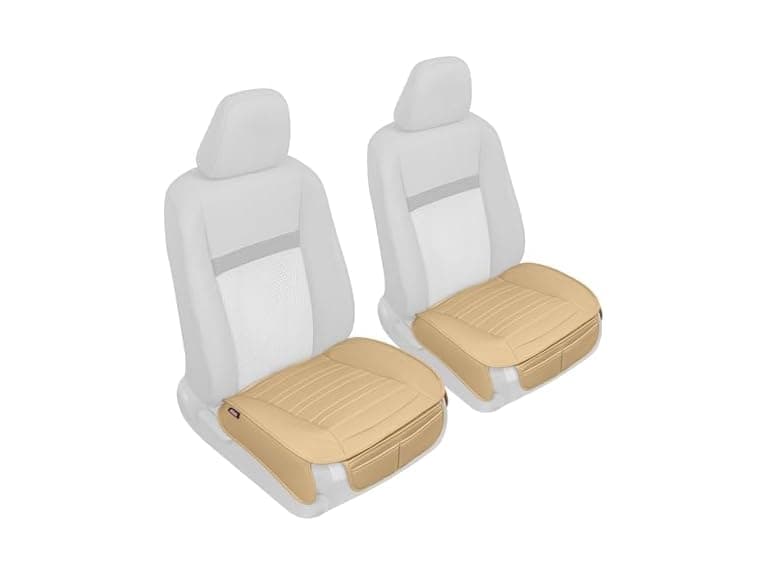 Motor Trend Seat Covers Faux Leather Beige Padded