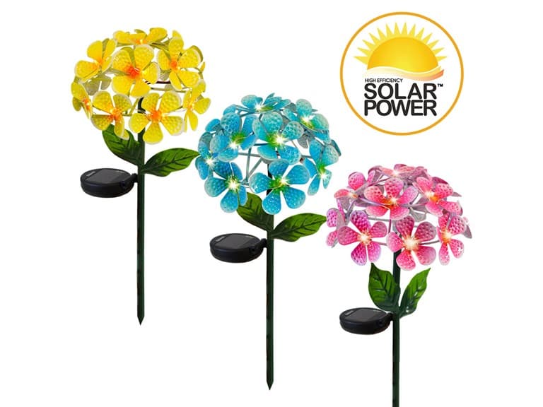 Touch of ECO Solar LED Metal Floralite