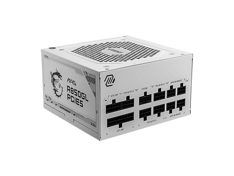 MSI MAG A850 GL PCIE5 WHITE 80PLUS GOLD