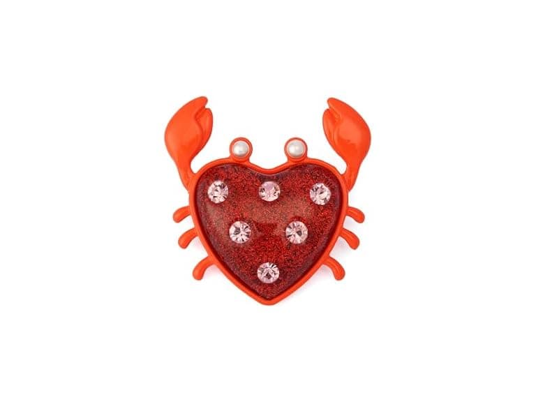 Betsey Johnson Women Jewelry Women's Crabby Brooch