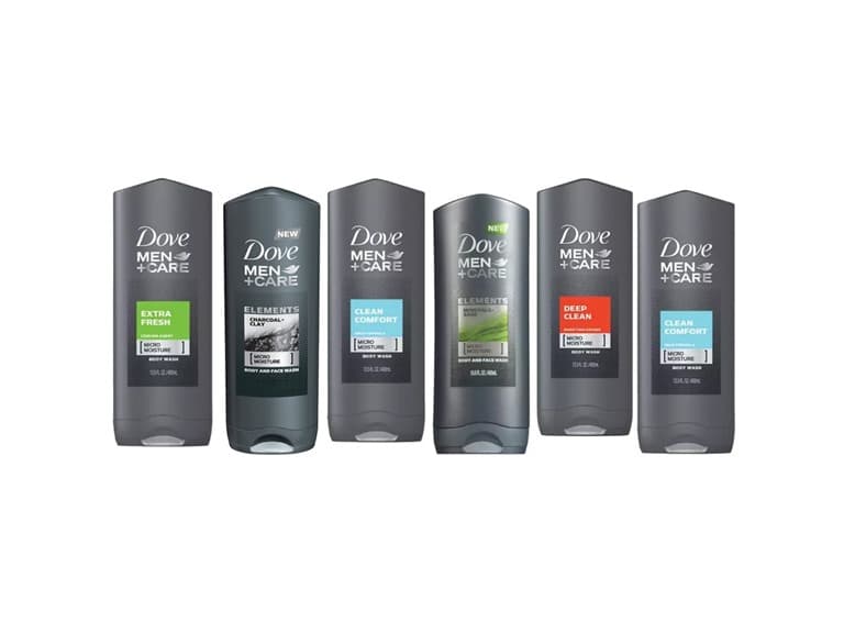 6 Pk Dove Men Shower Gel 400ml - Assorted Scents