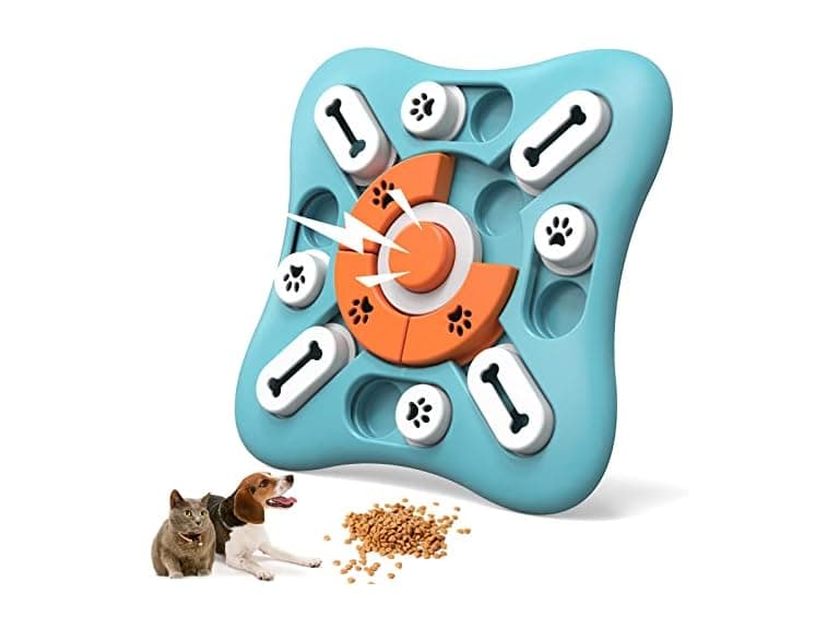 Interactive Dog Treat Puzzle Toy