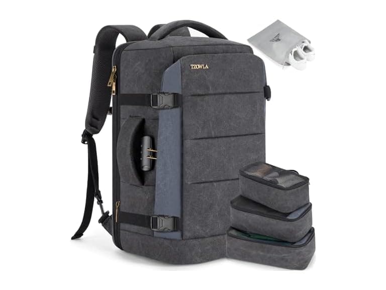 Black/Blue 40L Travel Backpack