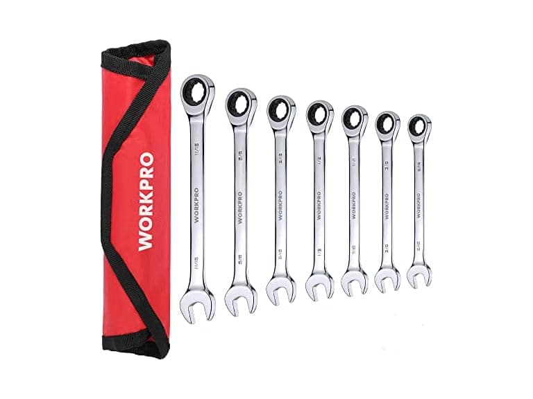 WORKPRO 7pc Ratchet Wrench Set SAE