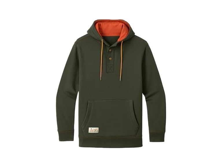 Field & Stream Men Shoveler Ring Neck 1/4 Hoodie
