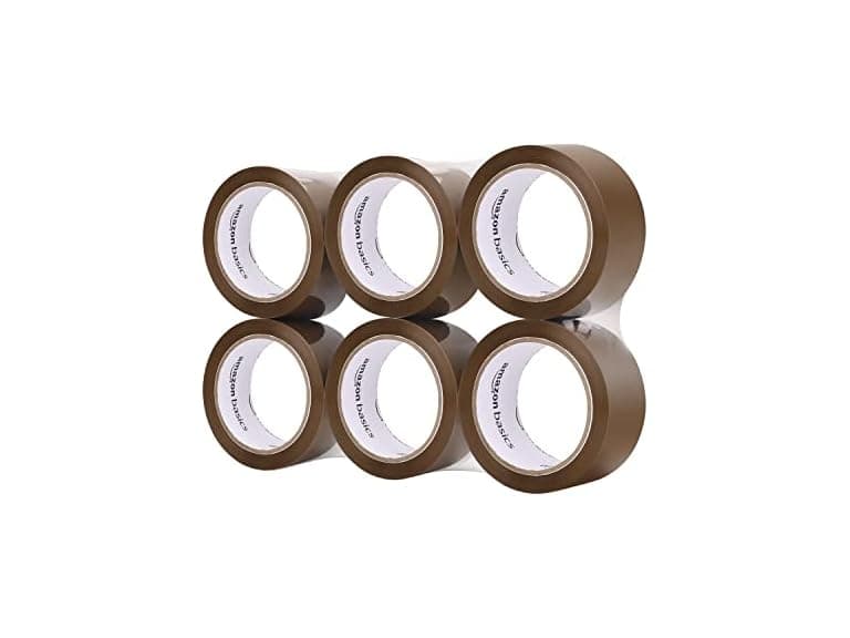 Amazon Basics Packaging Tape, (6-Roll)
