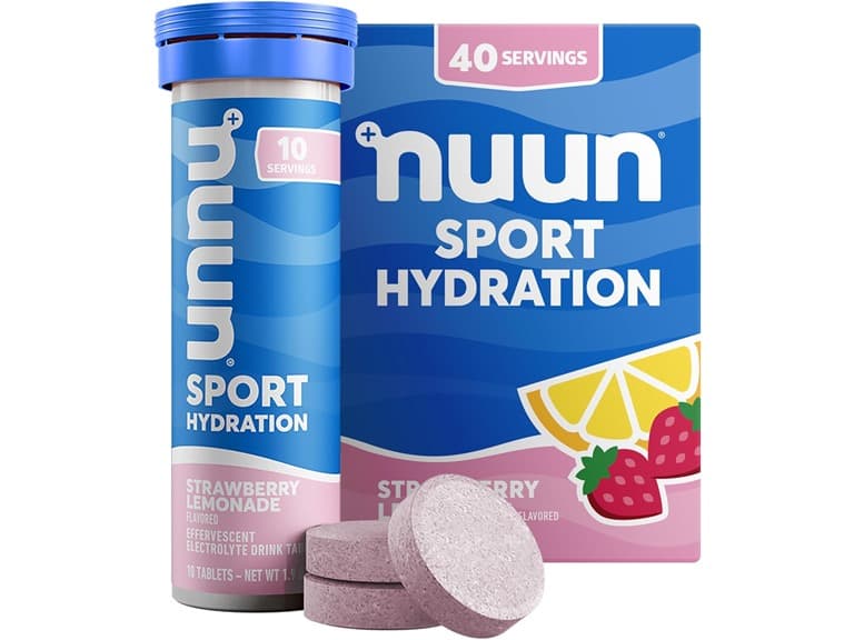 10-PK Nuun Sport Electrolyte Tabs, Strawberry Lemonade