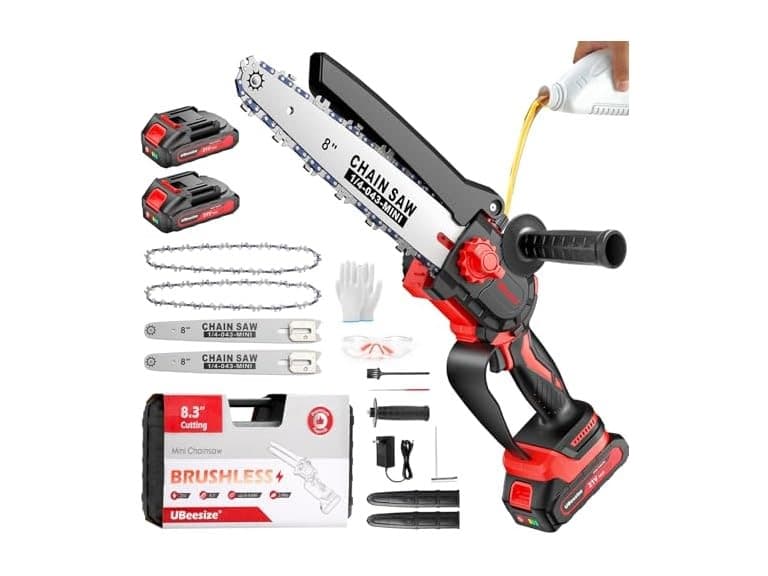 UBeesize Mini Chainsaw Cordless 8inch