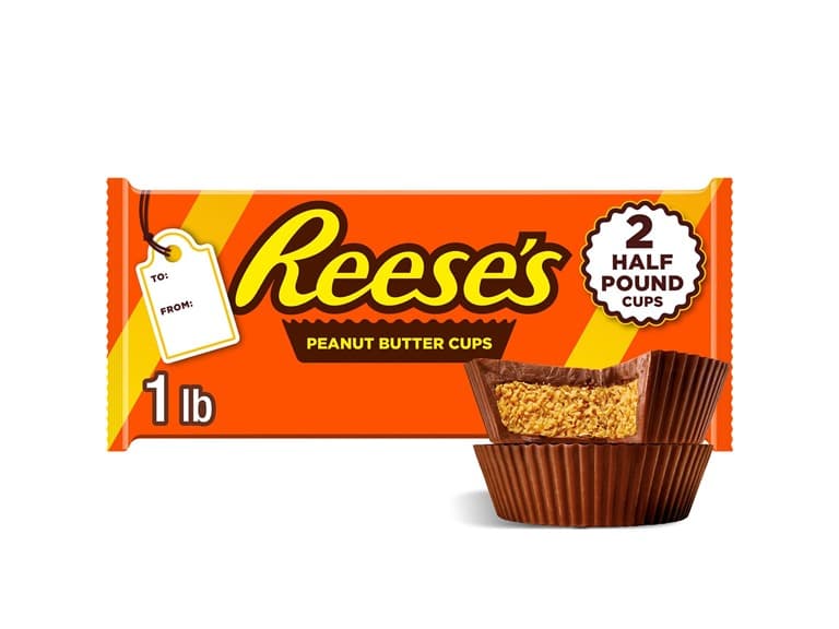 REESE'S Milk Chocolate Half-Pound Peanut Butter Cups