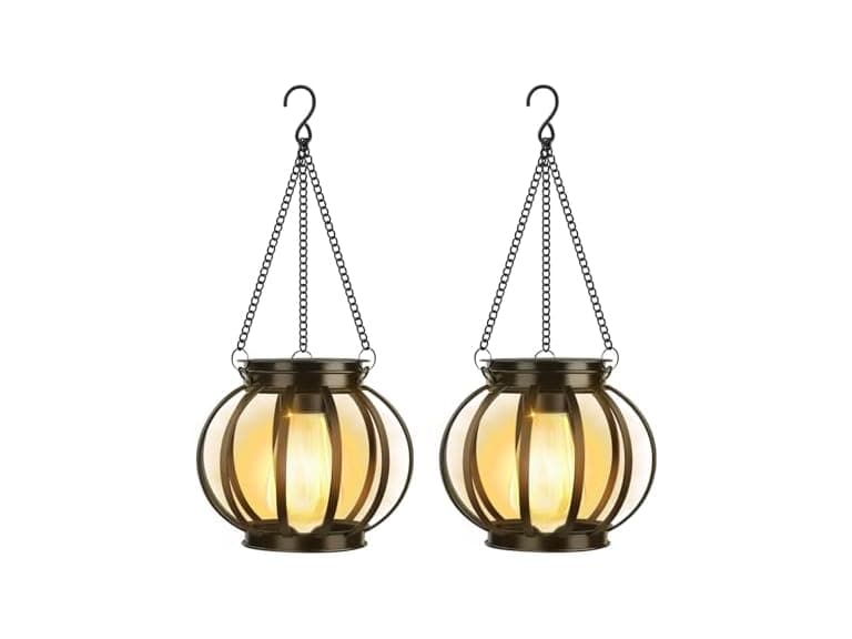 siruitong B0F8NP33SY 2 Pack Solar Lantern - Pumpkin