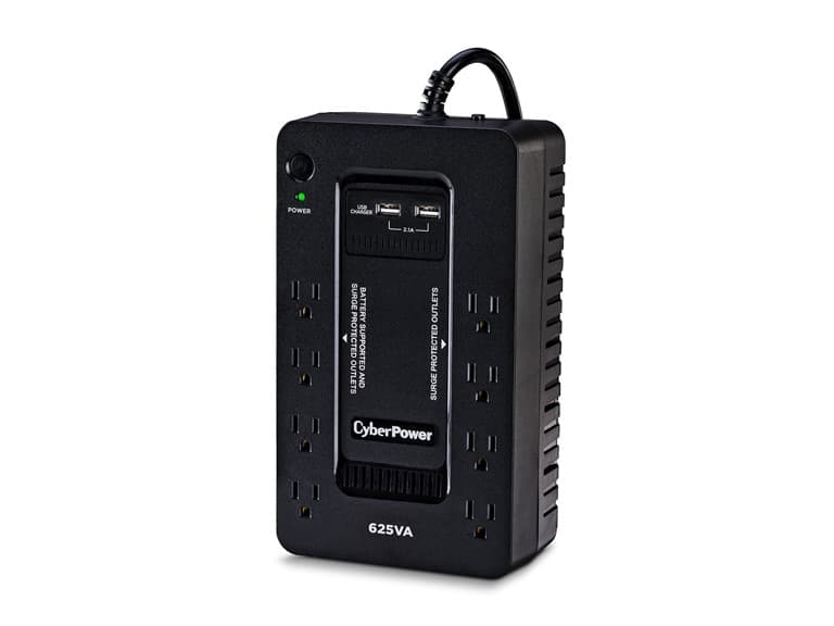 Cyber Power 625VA/360W Desktop UPS W/USB (Certified Refurbished)