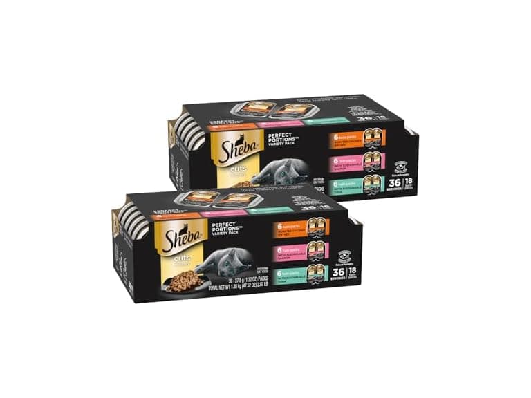 2PK Sheba Perfect Portions Wet Cat Food Cuts, 2.6 oz.