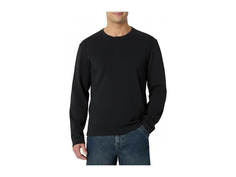 Amazon Essentials Men Long-Sleeve Henley Shirt
