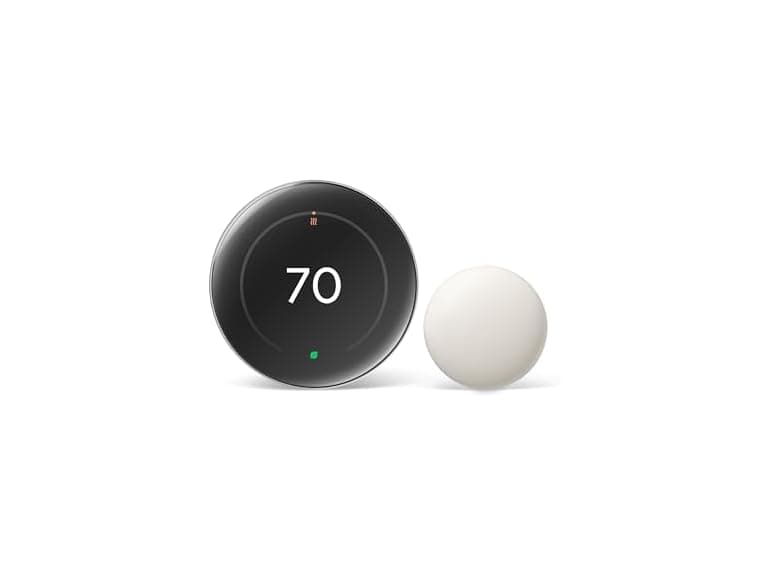Google Nest 4th Gen Thermostat + 2nd Gen Sensor - Siver