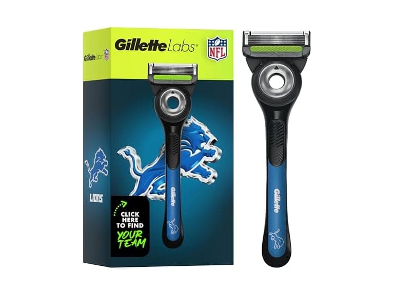 Gillette Labs Special NFL Lions Edition Shaving Razor for Men