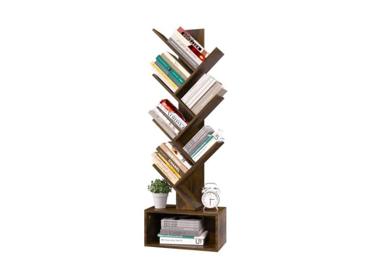 Yoobure 6-Shelf Tree Bookshelf - Rustic
