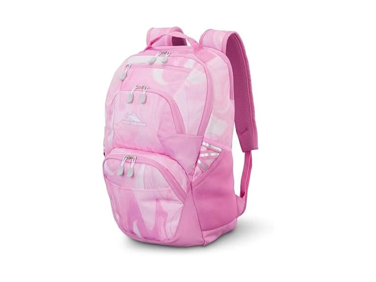 High Sierra Swoop SG Backpack One Size, Pink Marble Swirl