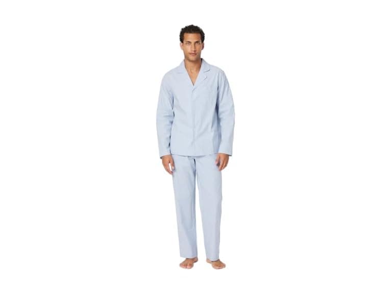 Amazon Essentials Men Cotton Stretch Pajama Set