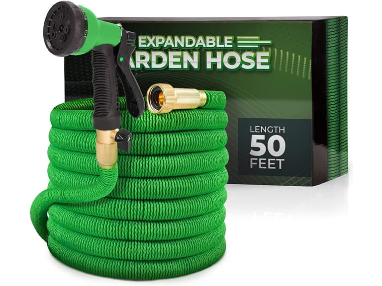 Expandable Garden Hose 50ft w/ 8 Nozzle