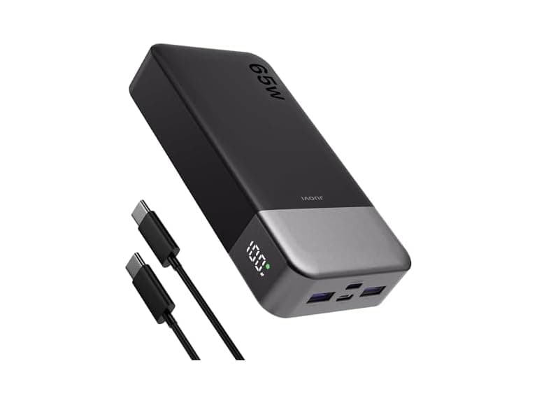 JUOVI 65W 20000mAh Laptop Power Bank