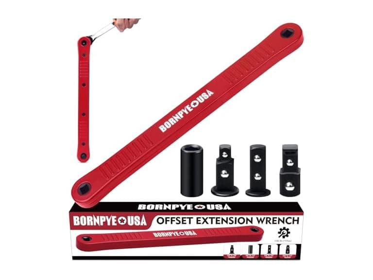 Bornpye Offset Extension Wrench Set grey