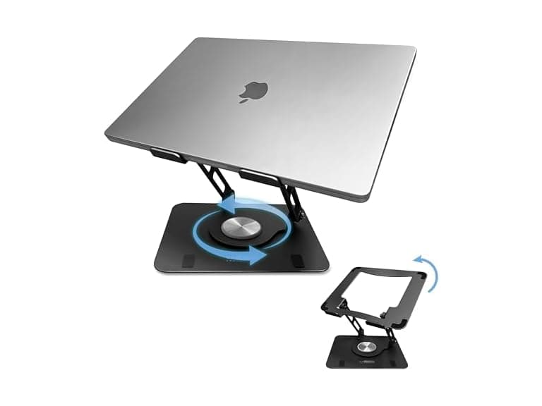 Swivel Laptop Stand for Desk Black
