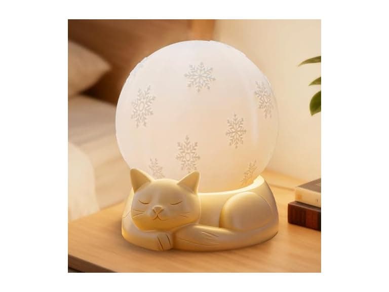 WISUCL Touch Control Rotating Cat Lamp