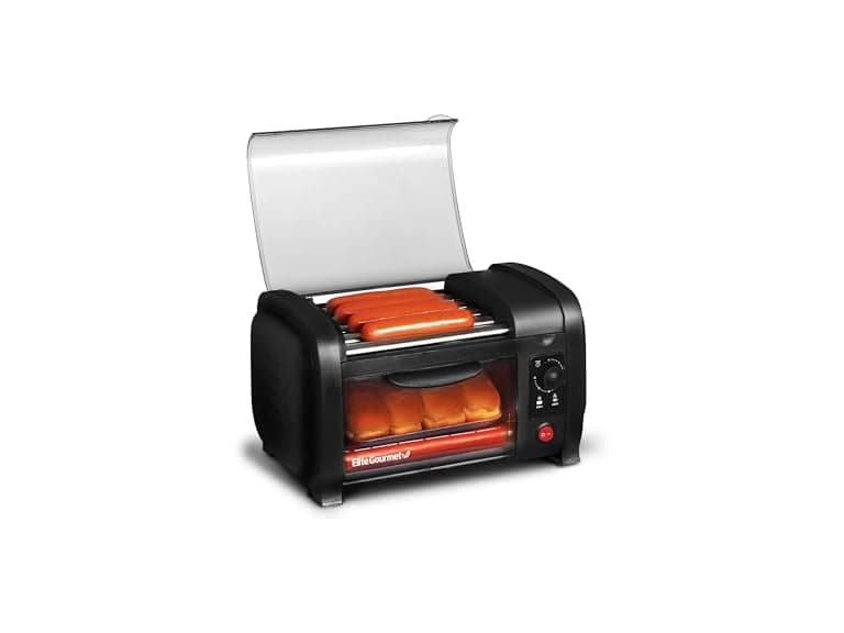 Elite Gourmet Hot Dog Toaster Oven Blk