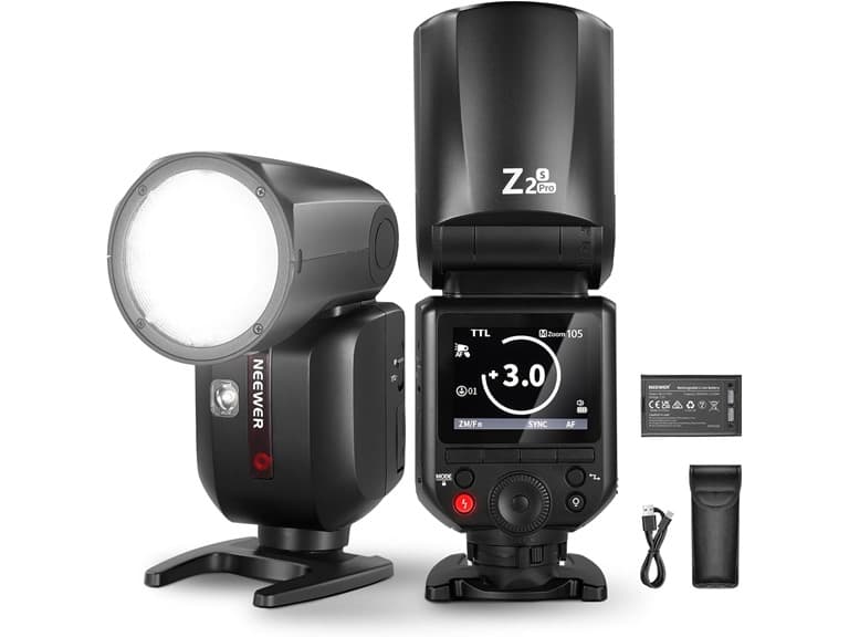 NEEWER Z2PRO-S 2.4G TTL Round Head Flash Speedlite