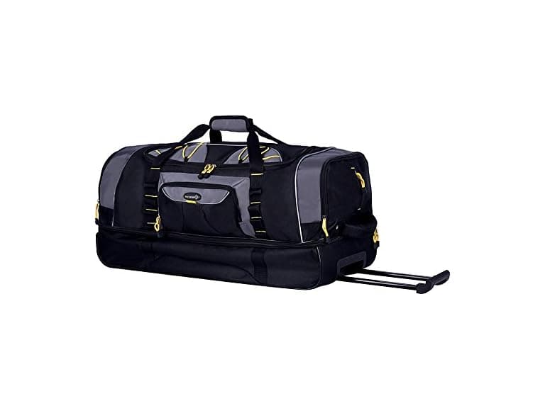 TPRC Sierra Madre Duffel Bag, Black, 30" Rolling