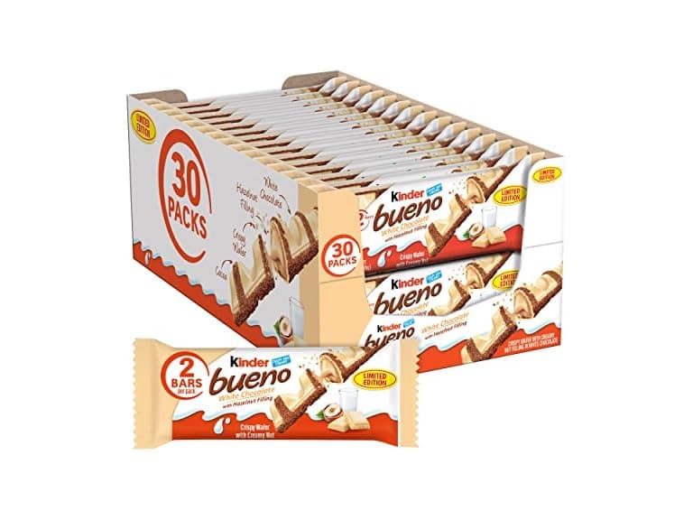 Kinder Bueno White Choc Hazelnut Bars 30