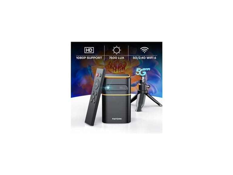 1080P HD Mini Projector with 5G WiFi