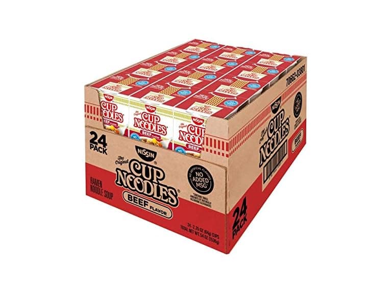 24Pk Nissin Cup Noodles (Beef Flavor)