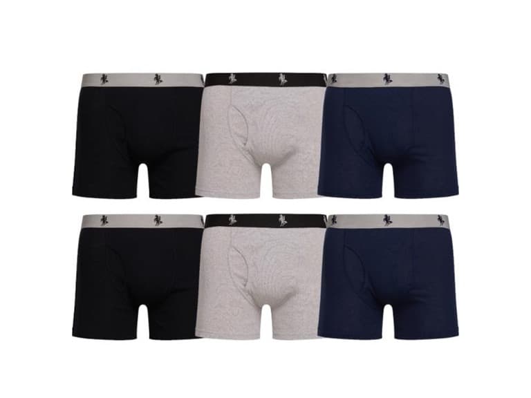 6 Pack: Men's Boxer Briefs (S-XXL)