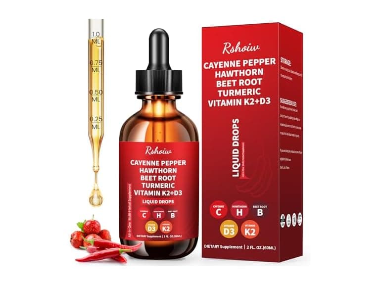 Cayenne Pepper Drops Supplement Liquid