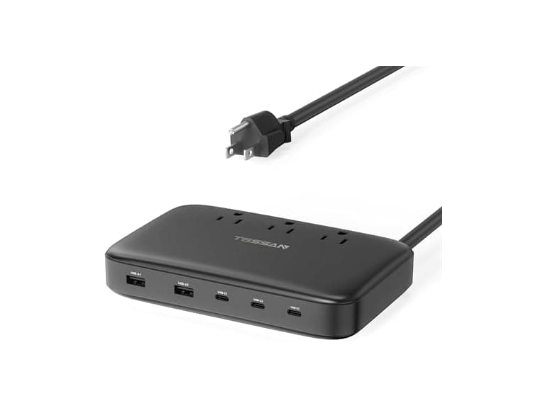 TESSAN Charging Station PD 130W (3 Outlets, 5 USB)