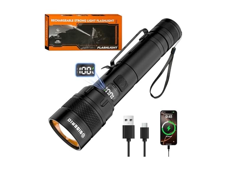 Sigerio Rechargeable LED Flashlight