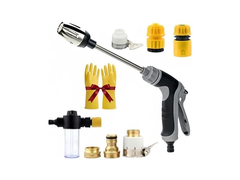 Pressure Washer Gun with Foam Cannon & 6 Adapters