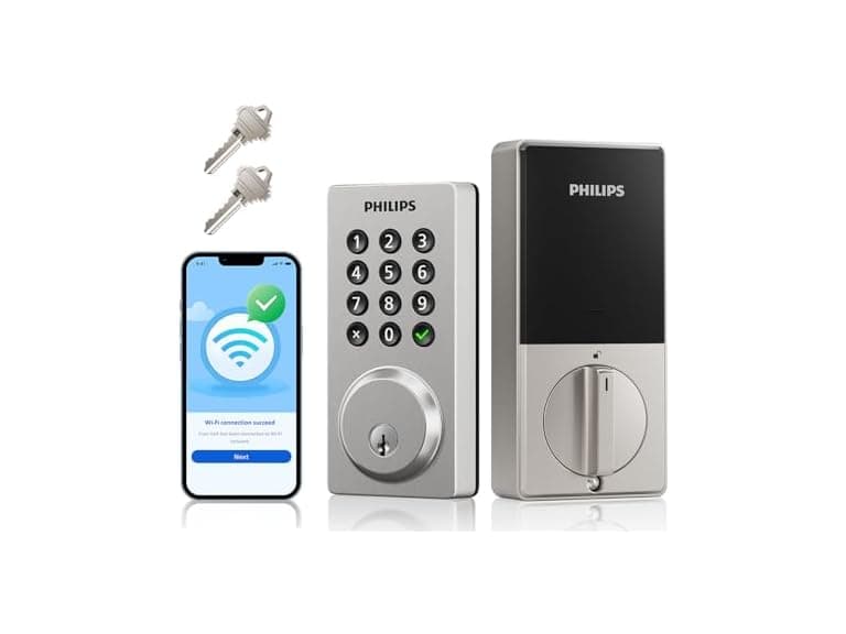 Philips DDL242X-15HW-SNL WiFi Smart Keypad Deadbolt Loc
