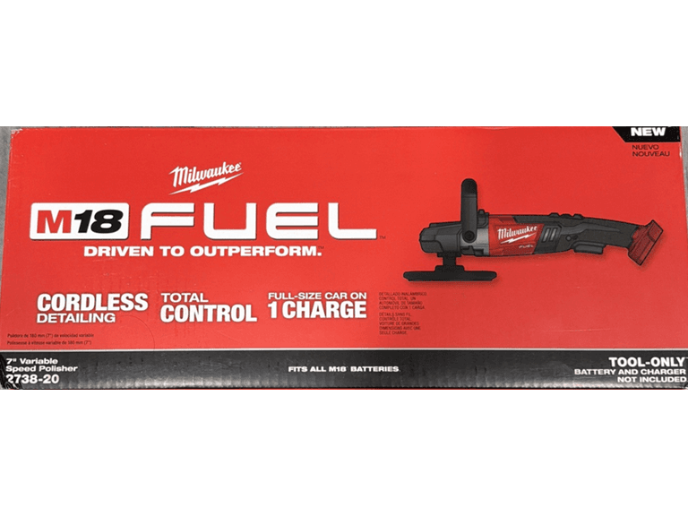 Milwaukee 2738-20 M18 18V 7in Variable Spd Polisher