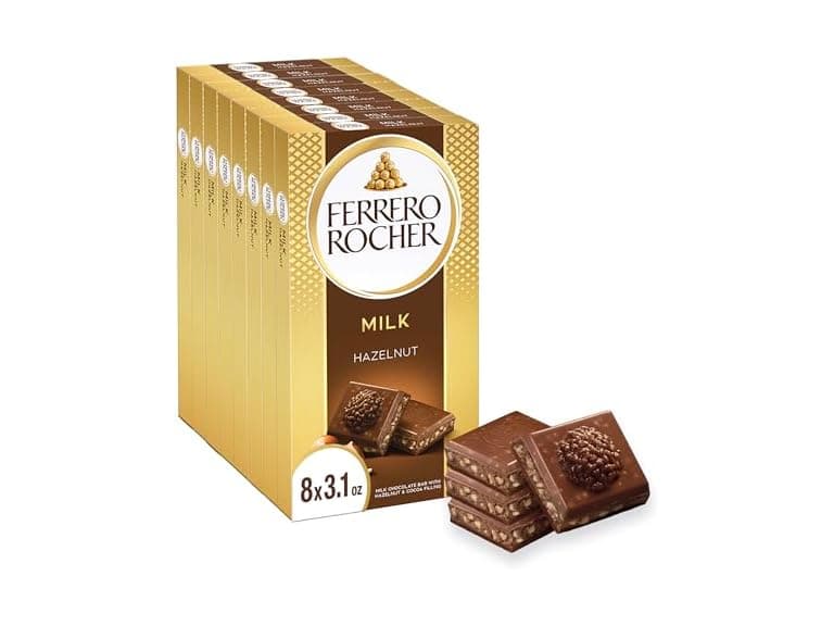 Ferrero Rocher Milk Choc Hazelnut Bar 3oz